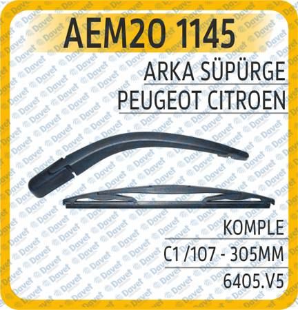 AEM 201145 Arka Silecek Supurgesi Komple C1   P107 - 305mm